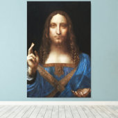 Leonardo da Vincis Salvator Mundi Leinwanddruck (Insitu (Holzboden))