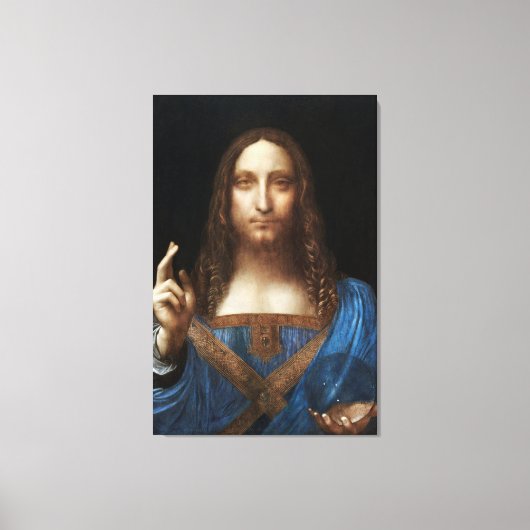 Leonardo da Vincis Salvator Mundi Leinwanddruck (Vorderseite)