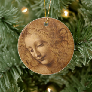 Leonardo da Vincis Scapigliata, Kopf einer Frau Keramik Ornament