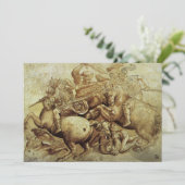 Leonardo da Vincis Schlacht von Anghiari Einladung (Stehend Vorderseite)