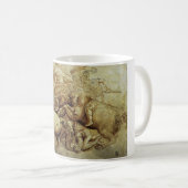 Leonardo da Vincis Schlacht von Anghiari Kaffeetasse (VorderseiteRechts)