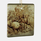 Leonardo da Vincis Schlacht von Anghiari Keramikornament (Rechts)