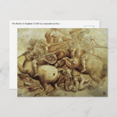 Leonardo da Vincis Schlacht von Anghiari Postkarte (Vorne/Hinten)