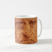 Leonardo da Vincis Selbstportrait, Renaissance Art Kaffeetasse (VorderseiteRechts)