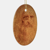 Leonardo da Vincis Selbstportrait, Renaissance Art Keramikornament (Rechts)