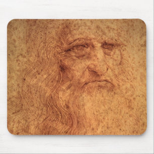 Leonardo da Vincis Selbstportrait, Renaissance Art Mousepad