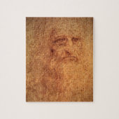 Leonardo da Vincis Selbstportrait, Renaissance Art Puzzle (Vertikal)