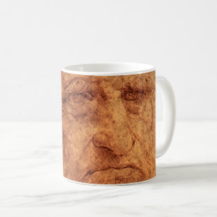 Leonardo da Vincis Selbstporträt, Renaissance-Kuns Kaffeetasse