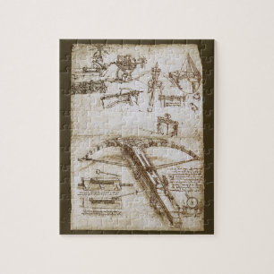 Leonardo da Vincis Skizze der riesigen Armbrustwaf Puzzle