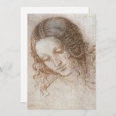 Leonardo da Vincis Studie des Leiters von Leda Einladung (Vorne/Hinten)