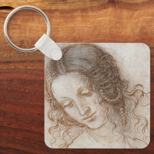 Leonardo da Vincis Studie des Leiters von Leda Schlüsselanhänger (Vorderseite)