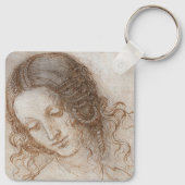 Leonardo da Vincis Studie des Leiters von Leda Schlüsselanhänger (Rückseite)