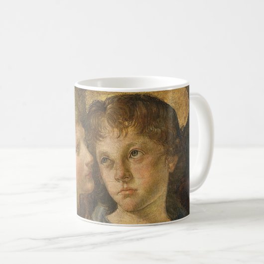 Leonardo da Vincis Taufe Christi Angels Kaffeetasse (VorderseiteRechts)