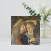 Leonardo da Vincis Taufe Christi Angels Karte (Stehend Vorderseite)