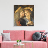 Leonardo da Vincis Taufe Christi Angels Leinwanddruck (Insitu (Wohnzimmer))