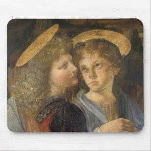 Leonardo da Vincis Taufe Christi Angels Mousepad