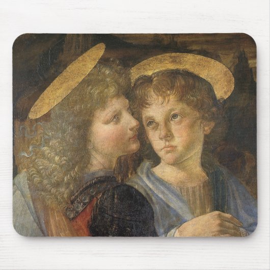 Leonardo da Vincis Taufe Christi Angels Mousepad (Vorne)