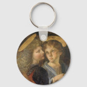 Leonardo da Vincis Taufe Christi Angels Schlüsselanhänger (Rückseite)