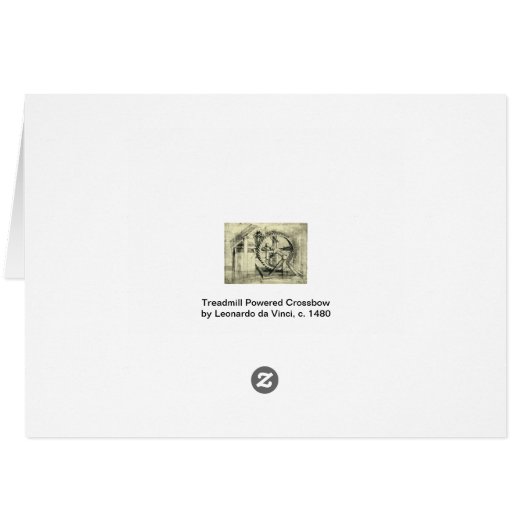 Leonardo da Vincis Treadmill Powered Crossbow (Rückseite Horizontal)