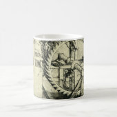 Leonardo da Vincis Treadmill Powered Crossbow Kaffeetasse (Mittel)