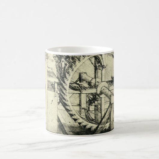 Leonardo da Vincis Treadmill Powered Crossbow Kaffeetasse (Mittel)