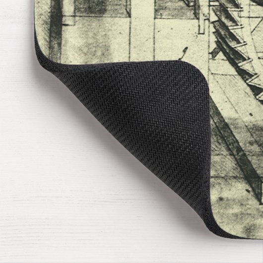 Leonardo da Vincis Treadmill Powered Crossbow Mousepad (Ecke)