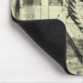 Leonardo da Vincis Tretmühlen-Armbrust Mousepad (Ecke)