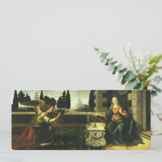 Leonardo da Vincis Verkündung des Herrn (Stehend Vorderseite)