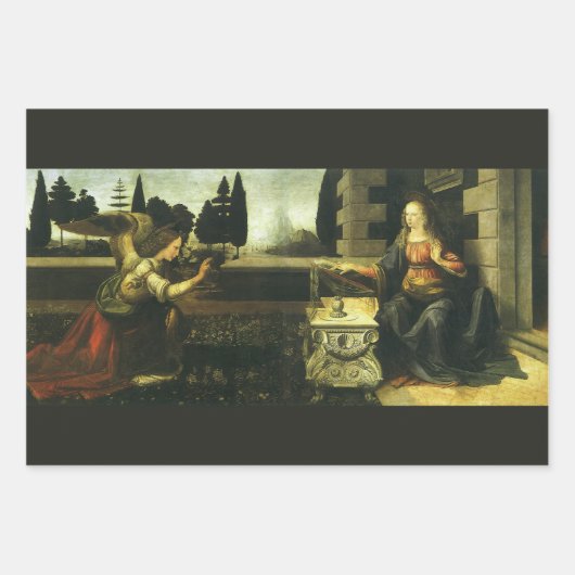 Leonardo da Vincis Verkündung des Herrn Geschenkpapier Set (Vorderseite)
