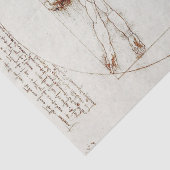 Leonardo da Vincis Vitruvian Man Decoupage Seidenpapier (Detail)