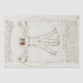 Leonardo da Vincis Vitruvian Man Decoupage Seidenpapier (Vorderseite)