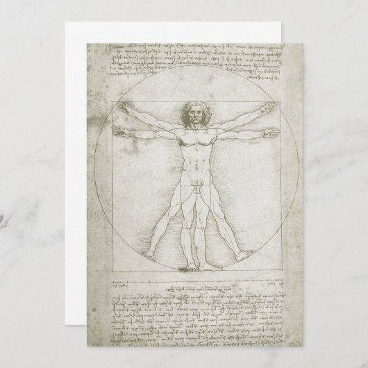 Leonardo da Vincis Vitruvianischer Mann (Vorne/Hinten)