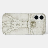 Leonardo da Vincis Vitruvianischer Mann Case-Mate iPhone Hülle (Rückseite (Horizontal))