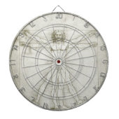 Leonardo da Vincis Vitruvianischer Mann Dartscheibe (vorne)