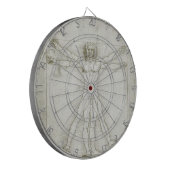 Leonardo da Vincis Vitruvianischer Mann Dartscheibe (Vorderseite Links)