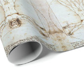 Leonardo da Vincis Vitruvianischer Mann Geschenkpapier (Rolleneckpunkt)