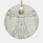 Leonardo da Vincis Vitruvianischer Mann Keramik Ornament (Vorne)