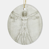 Leonardo da Vincis Vitruvianischer Mann Keramik Ornament (Links)