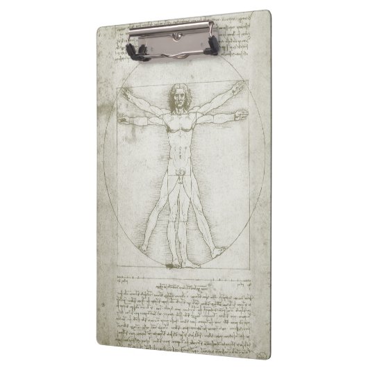 Leonardo da Vincis Vitruvianischer Mann Klemmbrett (Links)