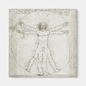 Leonardo da Vincis Vitruvianischer Mann Magnet (Vorne)