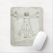 Leonardo da Vincis Vitruvianischer Mann Mousepad (Mit Mouse)