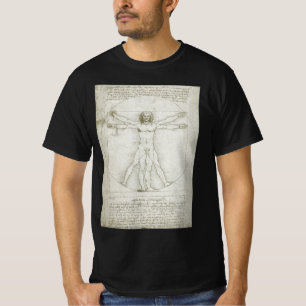 Leonardo da Vincis Vitruvianischer Mann T-Shirt