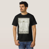 Leonardo da Vincis Vitruvianischer Mann T-Shirt (Vorne ganz)