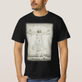 Leonardo da Vincis Vitruvianischer Mann T-Shirt (Vorderseite)
