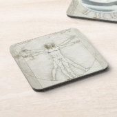 Leonardo da Vincis Vitruvianischer Mann Untersetzer (Linke Seite)