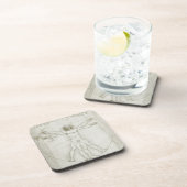 Leonardo da Vincis Vitruvianischer Mann Untersetzer (Rechte Seite)