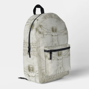 Leonardo da Vincis Vitruvianischer Mensch Bedruckter Rucksack