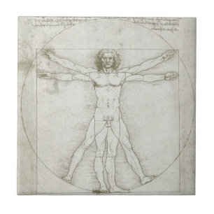 Leonardo da Vincis Vitruvianischer Mensch Fliese