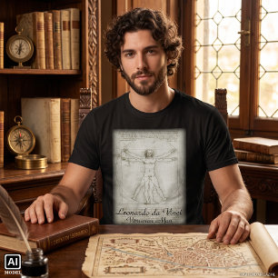 Leonardo da Vincis Vitruvianischer Mensch T-Shirt