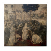 Leonardo da Vincis zeitliche Bewunderung der Magi Fliese (Vorderseite)